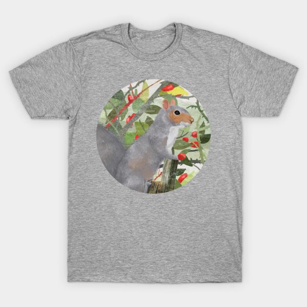 Grey Squirrel T-Shirt by KatherineBlowerDesigns